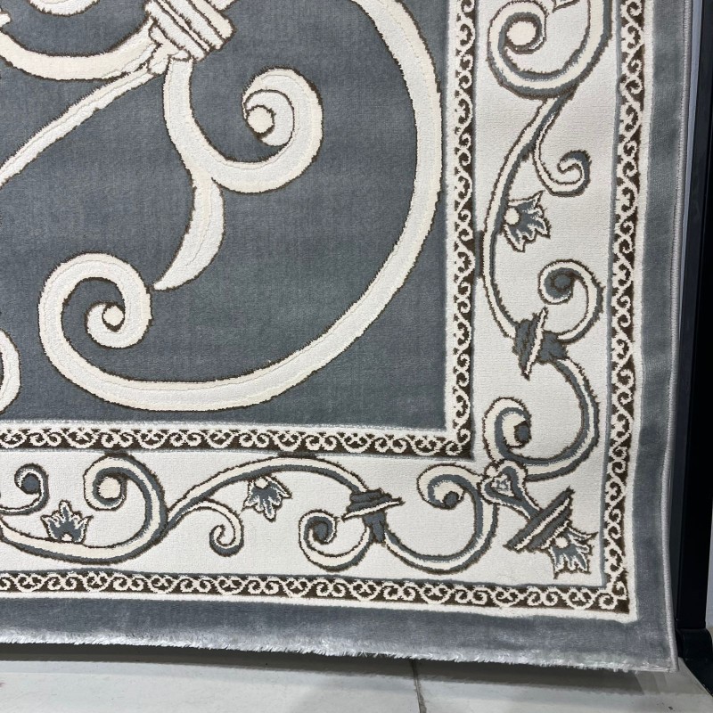 سجاد تركي عنتاب 8487A رصاصي مقاس 80*150