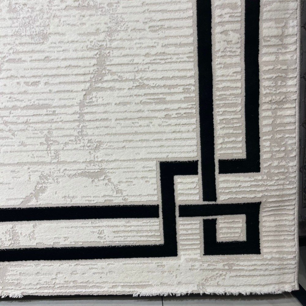 Turkish rug barwaz frame 9224A black size 100*300 Turkish rug barwaz frame 9224A black size 100*300