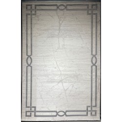 Turkish rug barwaz frame 9224A gray size 100*300