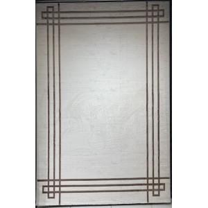 Turkish rug barwaz frame 9134A brown size 100*300