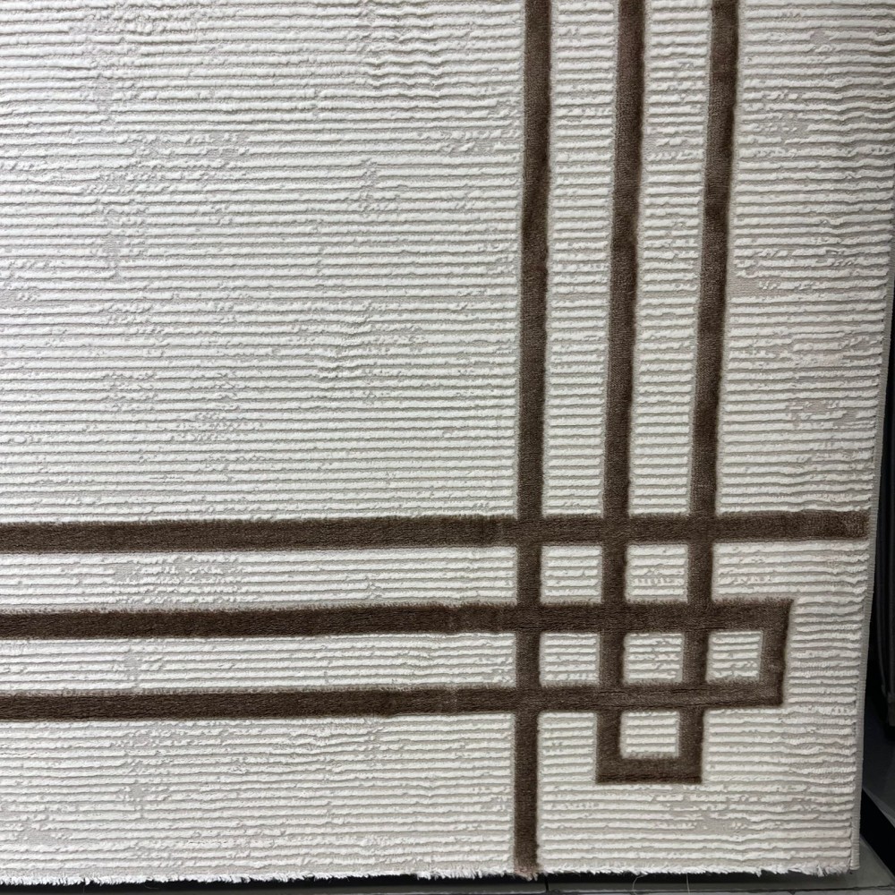 Turkish rug barwaz frame 9134A brown size 100*300 Turkish rug barwaz frame 9134A brown size 100*300