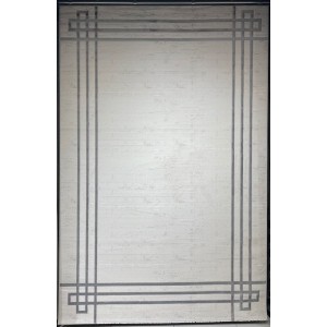 Turkish rug barwaz frame 9134A gray size 300*400