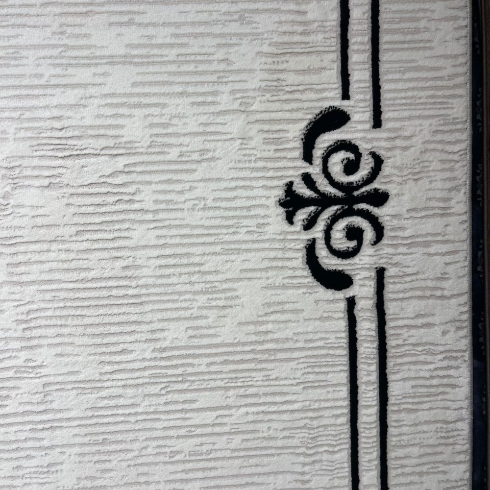 Turkish rug barwaz frame 9185A black size 100*300 Turkish rug barwaz frame 9185A black size 100*300