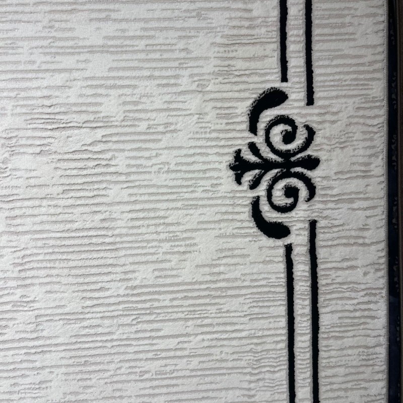 سجاد تركي اطار برواز 9185A اسود مقاس 100*300