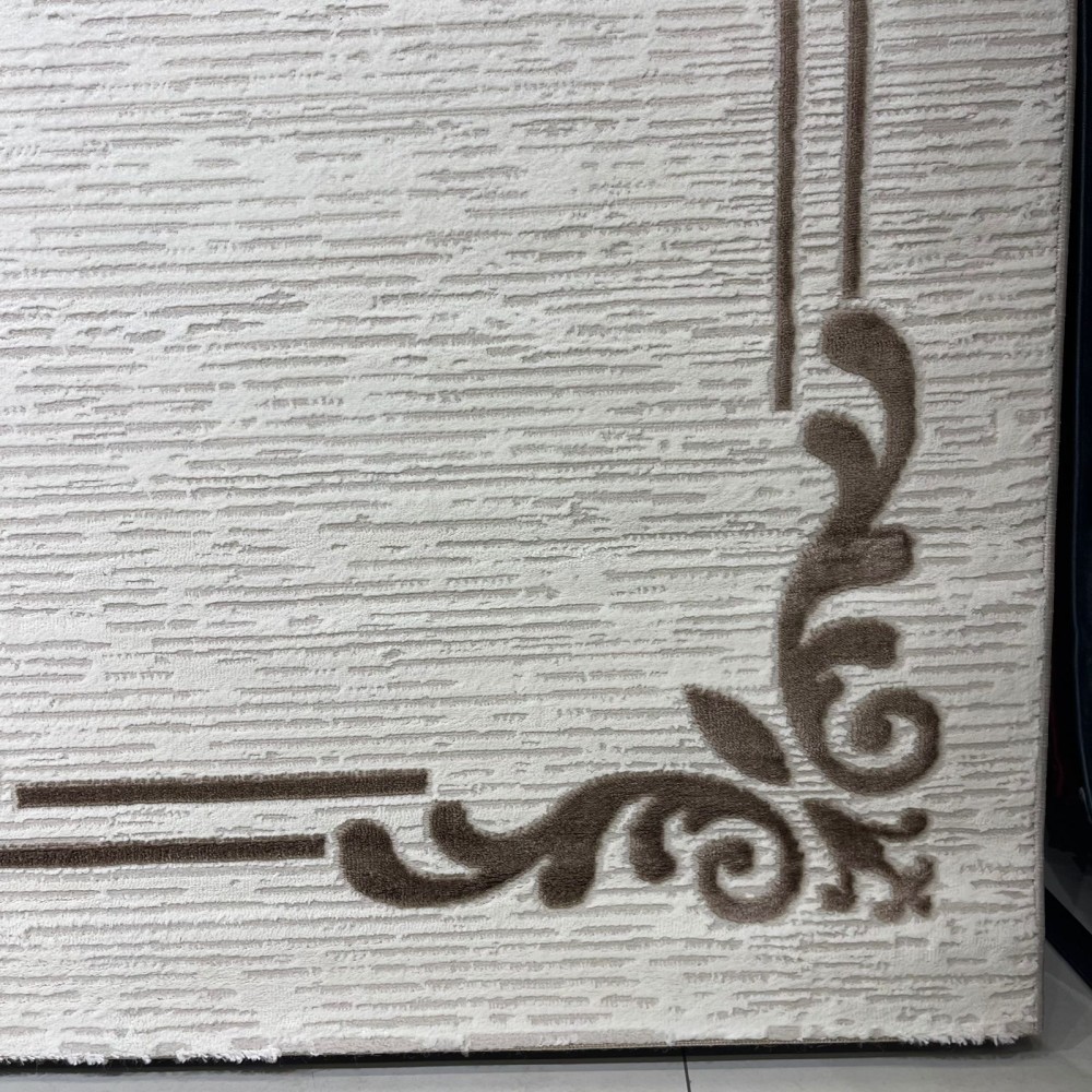 Turkish rug barwaz frame 9185A brown size 300*400 Turkish rug barwaz frame 9185A brown size 300*400