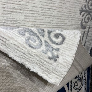 Turkish rug barwaz frame 9185A gray size 100*300