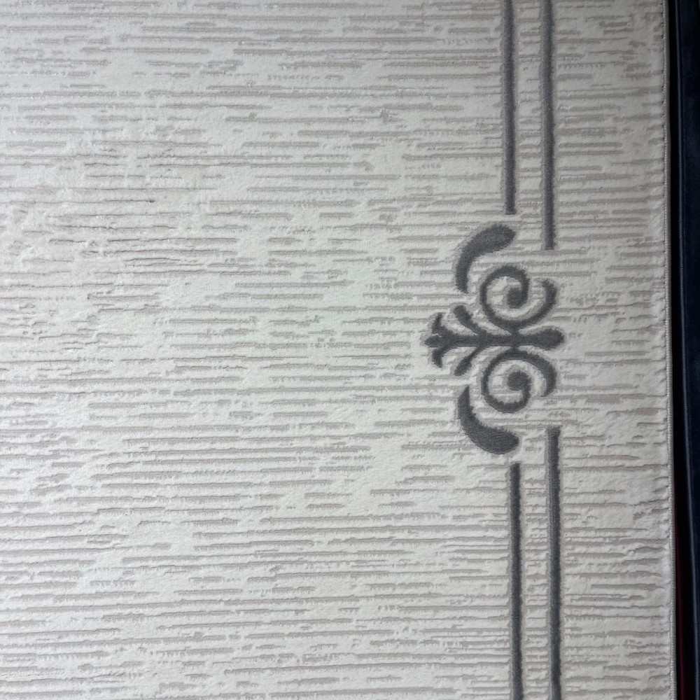 Turkish rug barwaz frame 9185A gray size 100*300