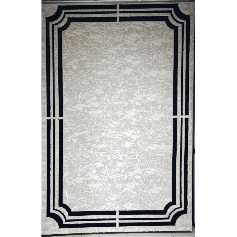 سجاد تركي اطار برواز 9225A اسود مقاس 100*300