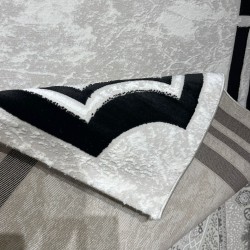 Turkish rug barwaz frame 9225A black size 100*300