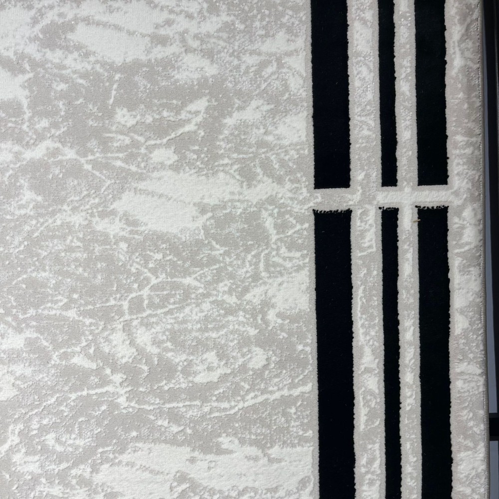 Turkish rug barwaz frame 9225A black size 100*300