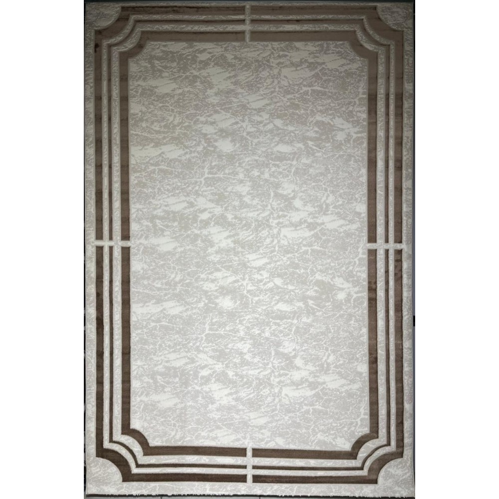 Turkish rug barwaz frame 9225A brown size 300*400