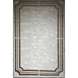 Turkish rug barwaz frame 9225A brown size 300*400