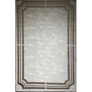 Turkish rug barwaz frame 9225A brown size 300*400