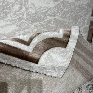 Turkish rug barwaz frame 9225A brown size 300*400