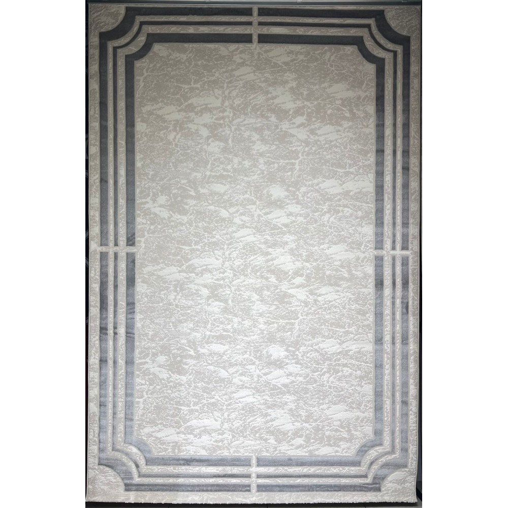 Turkish rug barwaz frame 9225A grey size 100*300 Turkish rug barwaz frame 9225A grey size 100*300