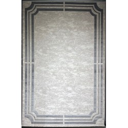 Turkish rug barwaz frame 9225A grey size 100*300