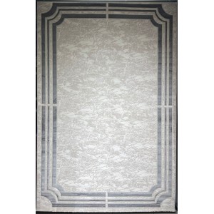 Turkish rug barwaz frame 9225A grey size 100*300