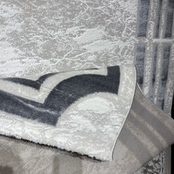 Turkish rug barwaz frame 9225A grey size 100*300