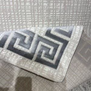 Turkish rug barwaz frame 9228A gray size 100*300 Turkish rug barwaz frame 9228A gray size 100*300