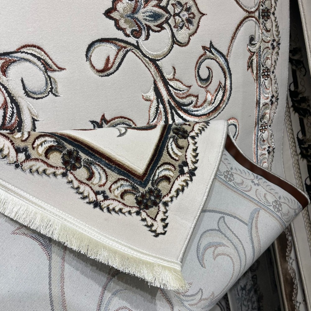 Turkish carpet Elaf 9104A cream poly size 50*80