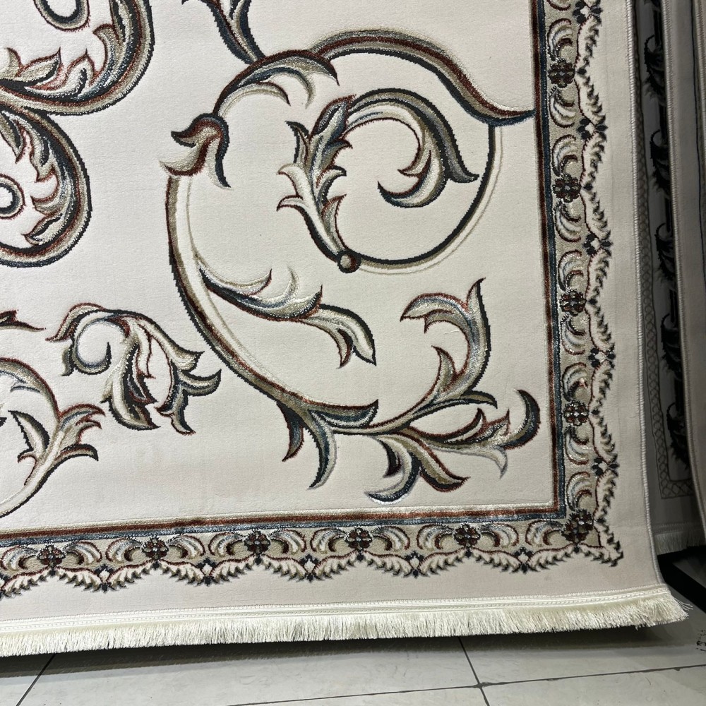 Turkish carpet Elaf 9104A cream poly size 50*80