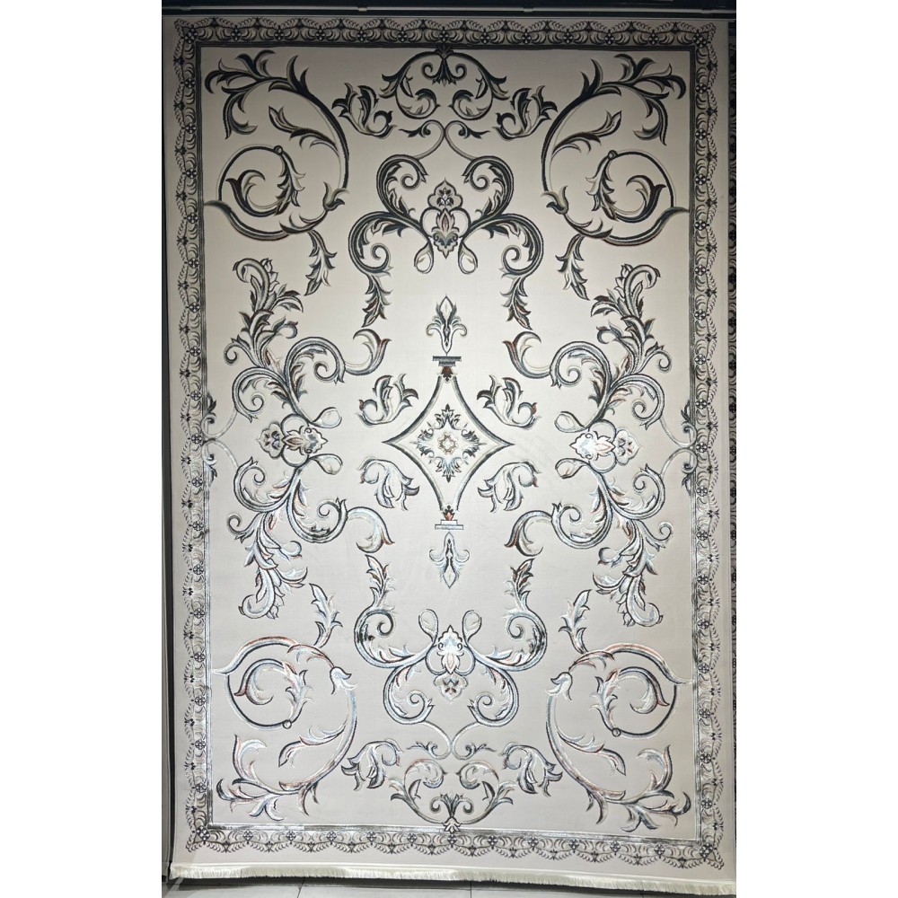 Turkish carpet Elaf 9104A dark blue size 400*500