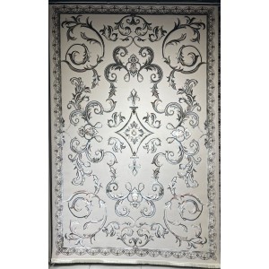 Turkish carpet Elaf 9104A dark blue size 400*500