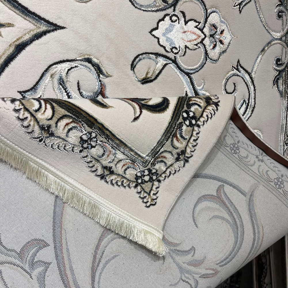 Turkish carpet Elaf 9104A dark blue size 400*500