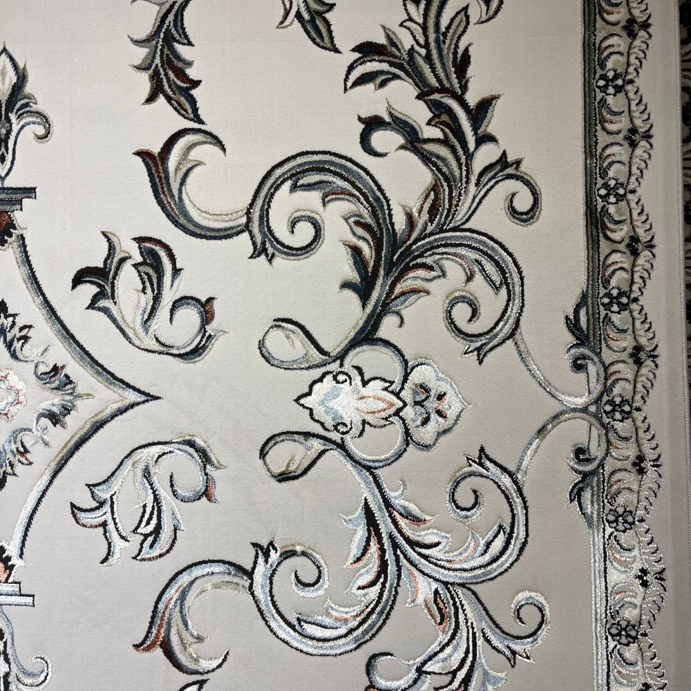 Turkish carpet Elaf 9104A dark blue size 400*500