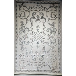 Turkish carpet Elaf 9104A gray size 50*80