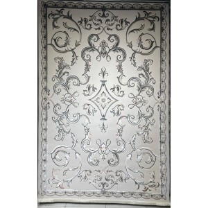 Turkish carpet Elaf 9104A gray size 50*80