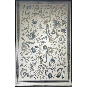 سجاد تركي هيلتون 9804A سماوي مقاس 400*600