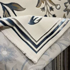 سجاد تركي هيلتون 9804A سماوي مقاس 250*350