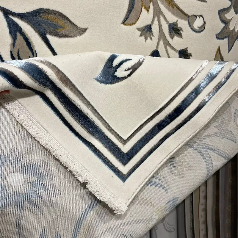 سجاد تركي هيلتون 9804A سماوي مقاس 400*600