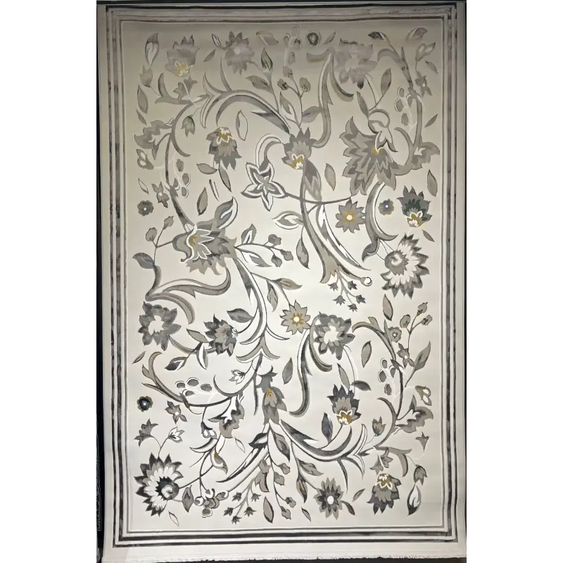 سجاد تركي هيلتون 9804A رصاصي مقاس 80*150