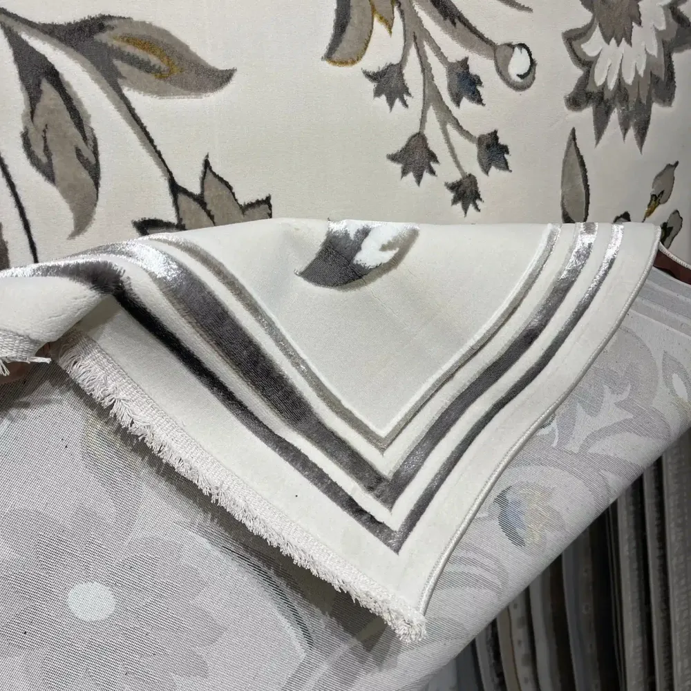 سجاد تركي هيلتون 9804A رصاصي مقاس 400*600
