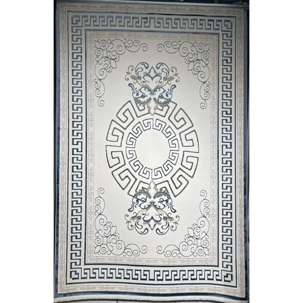 سجاد تركي هيلتون 9668A سماوي مقاس 400*600