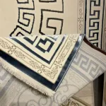 سجاد تركي هيلتون 9668A سماوي مقاس  100*300