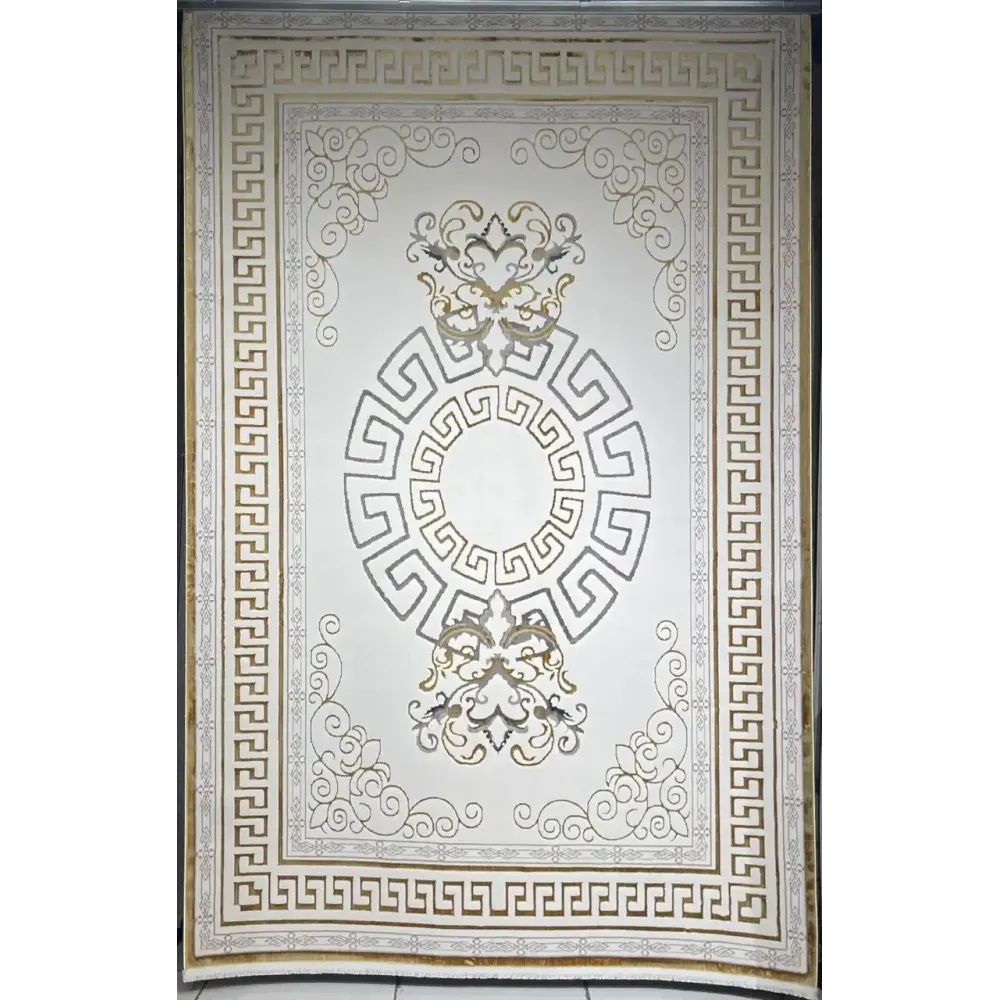 سجاد تركي هيلتون 9668A ذهبي مقاس 50*80