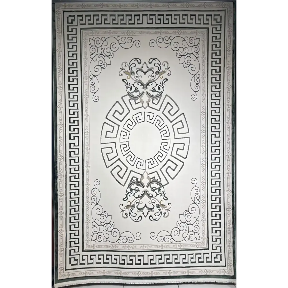 سجاد تركي هيلتون 9668A اخضر مقاس 400*600