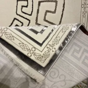سجاد تركي هيلتون 9668A رصاصي مقاس 50*80