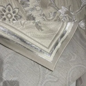 سجاد تركي خزامى 9854A رصاصي مقاس 50*80