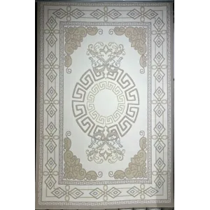 سجاد تركي مودرن العشراء 9660A بيج غامق مقاس 50*80