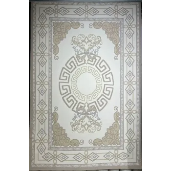 سجاد تركي مودرن العشراء 9660A بيج غامق مقاس 50*80