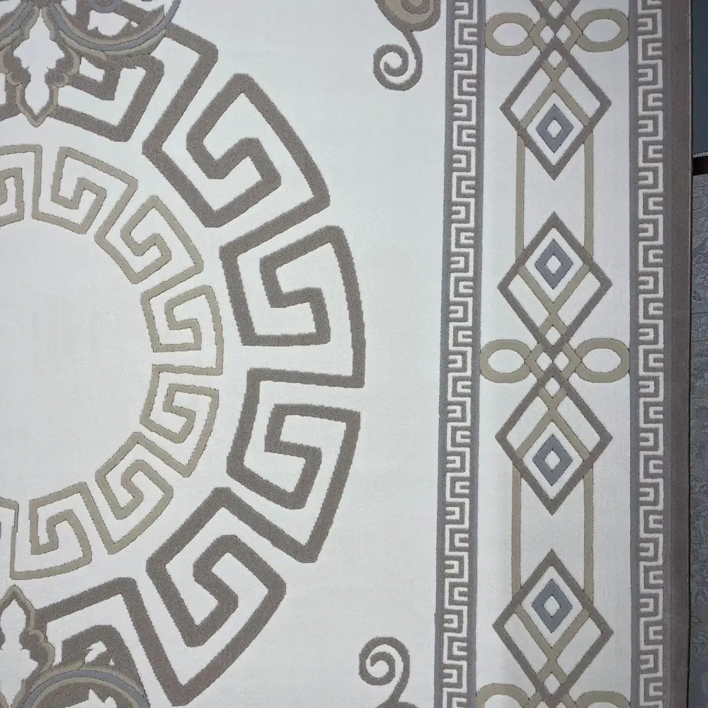 سجاد تركي مودرن العشراء 9660A بيج غامق مقاس 50*80