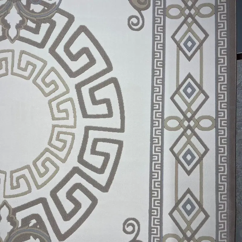 سجاد تركي مودرن العشراء 9660A بيج غامق مقاس 100*300