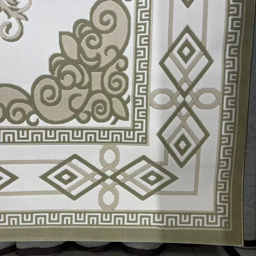 سجاد تركي مودرن العشراء 9660A اخضر مقاس 400*500 سجاد تركي مودرن العشراء 9660A اخضر مقاس 400*500