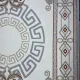 سجاد تركي مودرن العشراء 9660A بيج فاتح مقاس 50*80