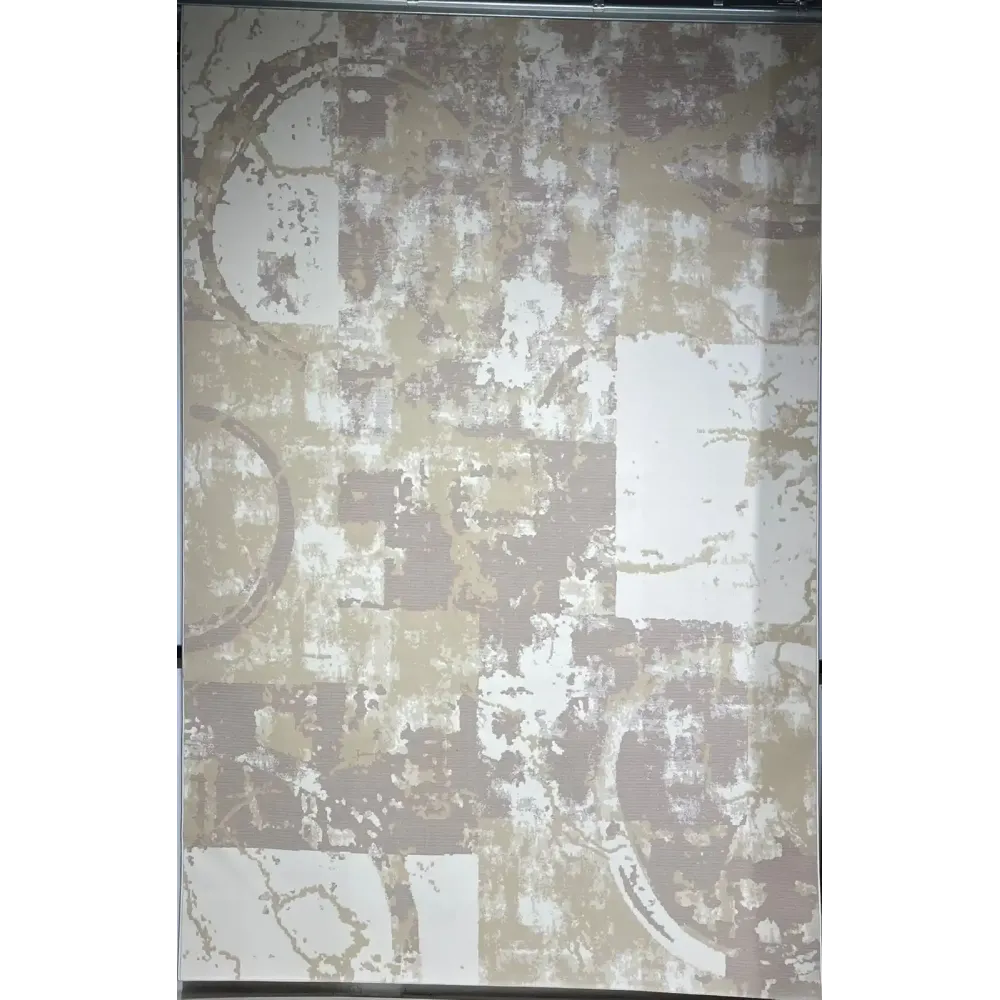 سجاد تركي مودرن العشراء 9661A بيج غامق مقاس 50*80
