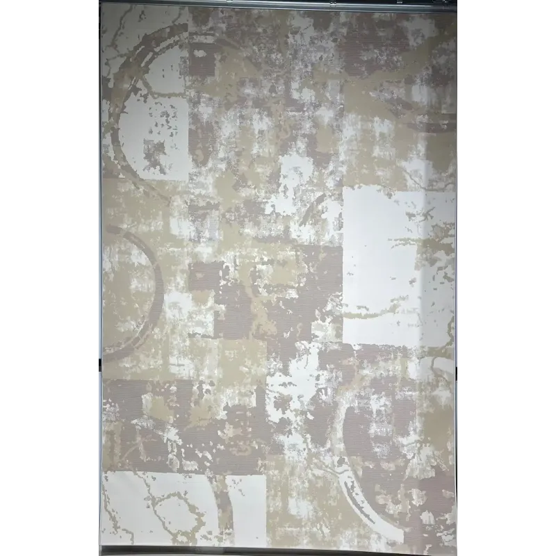 سجاد تركي مودرن العشراء 9661A بيج غامق مقاس 50*80
